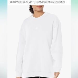 adidas Women's All Szn Fleece Oversized Crew Sweatshirt